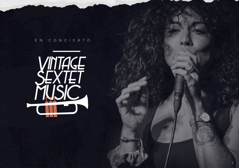Cartel de Vintage Sextet Music